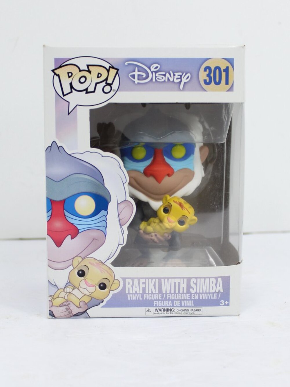 FUNKO POP DISNEY LION KING #301 RAFIKI WITH SIMBA BOBBLEHEAD COLLECTIBLE NIP